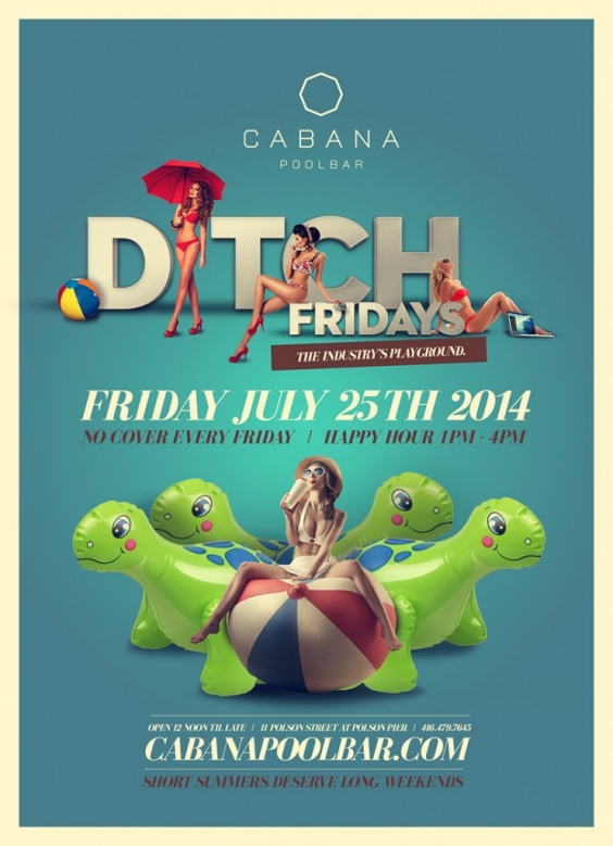 Ditch Fridays @ cabana pool bar